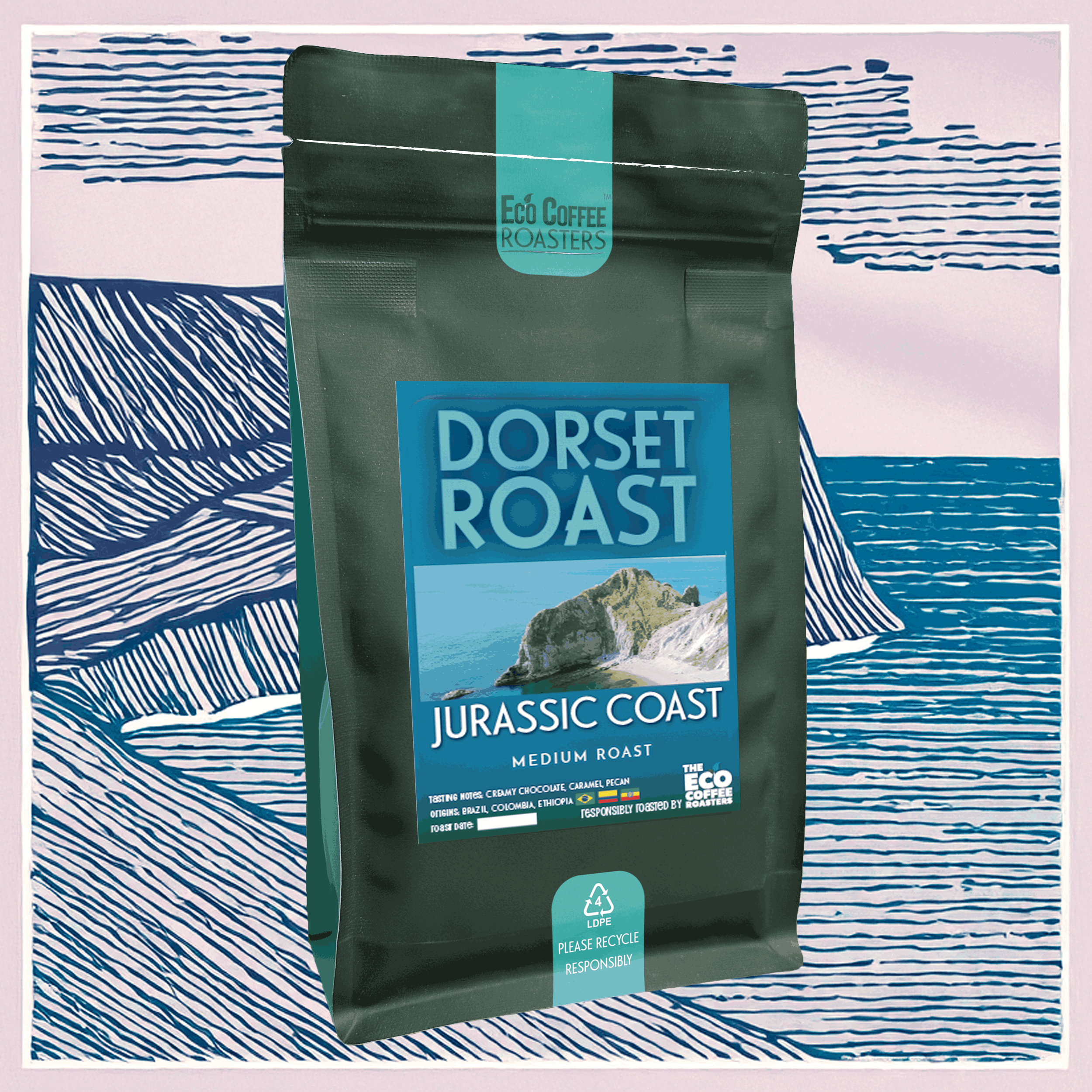 Dorset Roast Corfe Castle Decaf Eco Coffee beans ground — The Eco